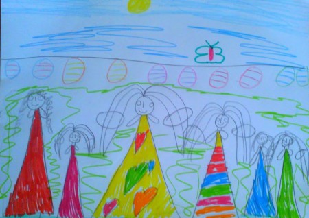 Mája rajza a családunkról